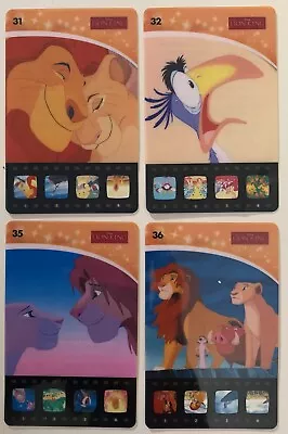 Woolworths Movie Stars Cards - The Lion King Scenes - 31 32 35 & 36 - • $3