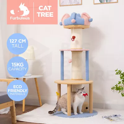 Furbulous 86cm Circus Style Cat Tree Tower Scratcher Scratching Post  • $109.95