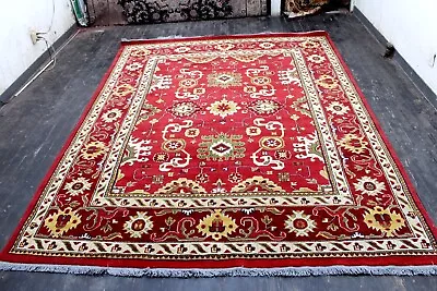 8x10 Elegant Mint New Hand Knotted Muted Colors Wool Oushak Turkish Oriental Rug • $399