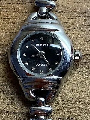 £10.80 • Buy EYKI Ladies Silver Tone Quartz Watch Untested Looks New Spares/ Repair