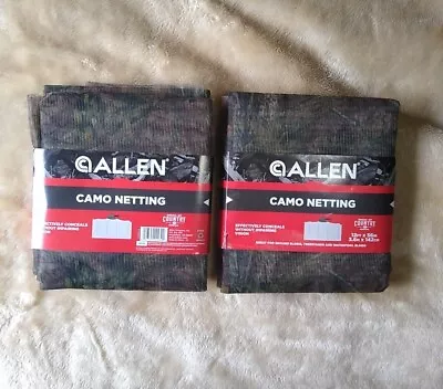 Lot Of 2! Allen Camo Mesh Netting Hunting Blind MOSSY OAK BreakUp Country 12x56  • $18.99