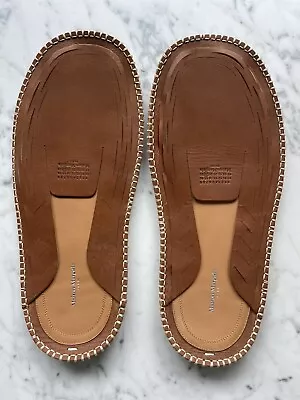 MAISON MARGIELA SS22 Brown Leather Laser Cut Leather Shoes Moccasins 44/11 NIB! • $189