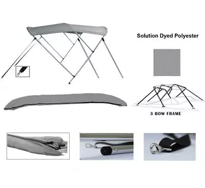 3-Bow Aluminum Bimini Top Compatible With Maxum 1800 MK I/O 1995 • $319.52