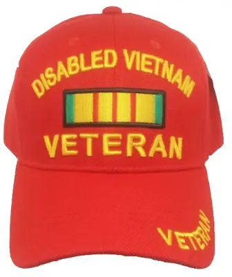 Disabled Vietnam Veteran Red Hat • $19.99