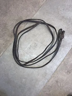 Western Horse Dark Oil Leather 8' X 5/8  Split Reins W/ Quick Change Bit Ends • $32