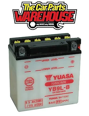 YB9L-B Genuine Yuasa Motorcycle ATV Quad Buggy Battery No Acid • £39.95