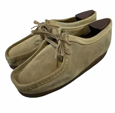 £26.05 • Buy CLARKS WOMENS Wallabee 35395 Loafers Shoes Tan Suede Size Us 9 M