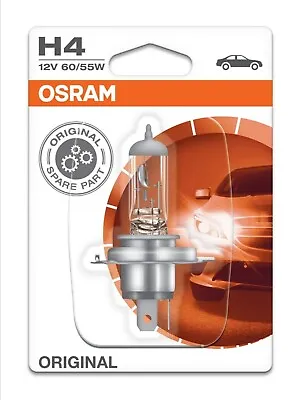Osram H4 (472) Original Standard Bilux Headlight Bulb 12V 60/55W (x1) 64193-01B • $8.83