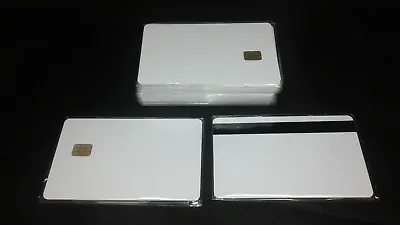50 X SLE 4442 Pvc Smart Card Thermal 12.7 Hico Small Chip Fargo Zebra Datacard • $37.99