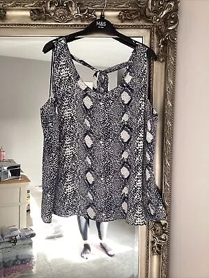 £11.99 • Buy Bnwt M&s Snakeskin Summer Blouse Size 24 New