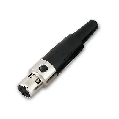 Mini XLR 3-Pin Female Connector For Audio Interconnection Microphone Cable • $4.03