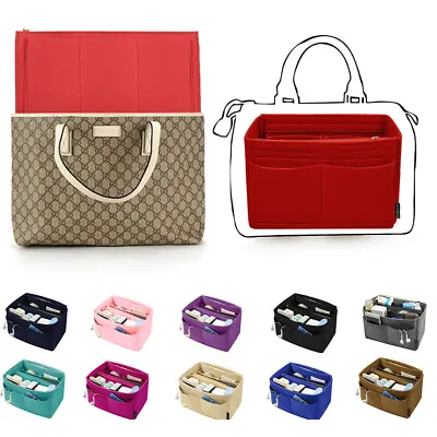 Purse Insert For LV Speedy 25 30 35 Tote Neverfull Woman's Bag Makeup Organiser • $18.04