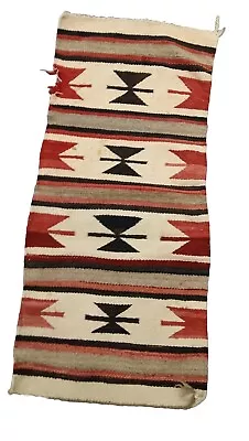 Vintage 40  X 18  CHIMAYO NAVAJO ? NATIVE AMERICAN INDIAN CHILD BLANKET G COND • $99.99