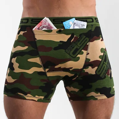 Jungle Camo Smuggling Duds Men's Secret Stash Pocket Boxers Boxer Shorts Briefs  • $25.48