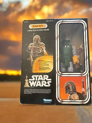 Vintage Kenner Star Wars Boba Fett 12 Inch Original Box With Inserts • $999