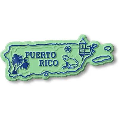 Puerto Rico Map Magnet By Classic Magnets • $5.99