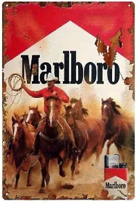 Marlboro Metal Tin Sign Painting For Bars Plaque Poster For Cafe Bar Pub Beer... • $14.78