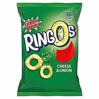 £5.99 • Buy Golden Wonder Ringos Cheese & Onion - 55g - Pack Of 1