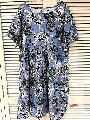 Cute GORMAN “Tiger Queen” Cotton Dress -  Size 14 • $135