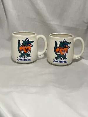 Vintage Florida Gator Mascot Coffee Mug Set Of Two • $25