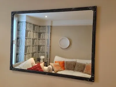 £52 • Buy Large Mirror, Artisan-style, Pewter Colour 