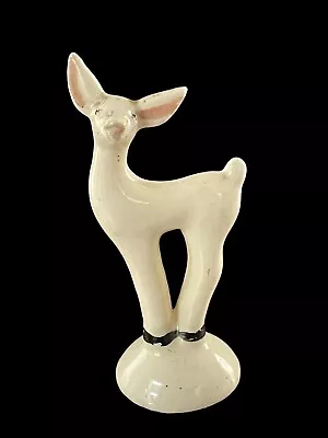 Vintage Mid Century Modern Deer Figurine Ceramic California Pottery • $13.99