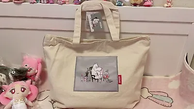 Japan Moomin Little MY Canvas Extra Large Tote Bag Fast US Shipping • $32.99