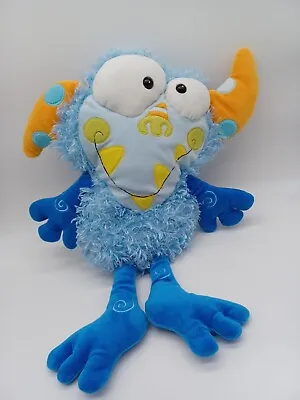 Manhattan Toy Eenie Meanie Monster Galoompagal Blue Shaggy Plush Nostalgic Toy  • $15.76