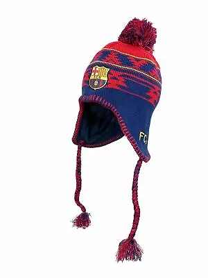 Fc Barcelona Beanie Peruvian  Fcb Hat Winter Official New 2020 Men New Season  • $14.99
