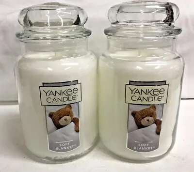 Yankee Candle (2) SOFT BLANKET 22 Oz Jar Candles  • £57.84