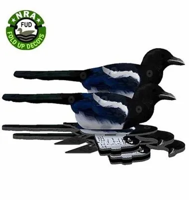 Fold Up Decoy European Magpie Set Of 6 Nra Fud • £34.99