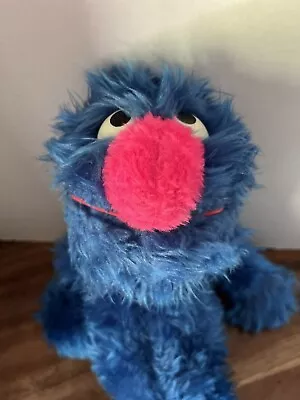 Knickerbocker Sesame Street Grover Furry Blue Monster Muppet Plush 22” Vintage • $24.99