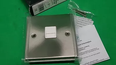 £4 • Buy Click Deco VPSC120WH Master Telephone Socket Outlet. Victorian Satin Chrome 