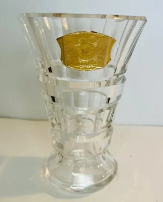 $68.50 • Buy Vintage MCM Val St Lambert Crystal Vase Belgique Art Deco 5”