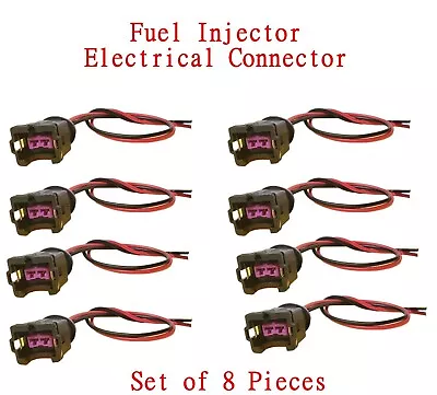 Set Of 8 Kit Electrical Connector For Fuel Injector Fits: Ford Lincoln Mercury • $25.79