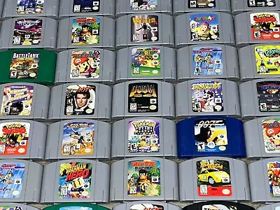 $24.99 • Buy Nintendo 64 N64 Original OEM Authentic *Pick Your Game* Cart Only Cleaned Tested