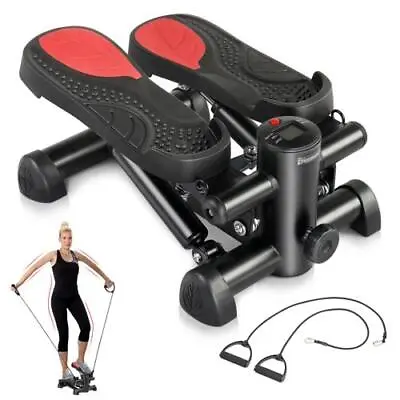 Mini Stair Stepper With Resistance Bands Portable Stepper Exercise Machine • $58.99