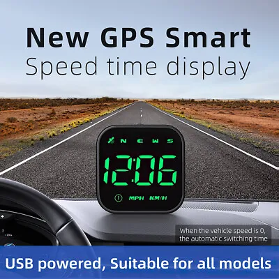 £16.89 • Buy Car HUD Digital GPS Speedo Speed MPH KMH Head Up Display RPM TFT Alarm Universal