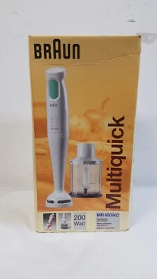 £39.54 • Buy Braun Multiquick MR 400 HC Hand Blender Stick With High Speed Chopper Attachment