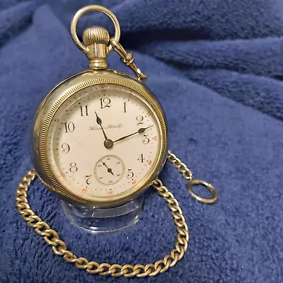 Vintage Hampden 18/size Model 3 Grade 64 All Orig. NOS Matching Chain & M/C Dial • $275