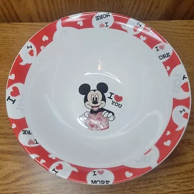 Disney Mickey Mouse Cereal Bowl I Love You Valetines • $4.97