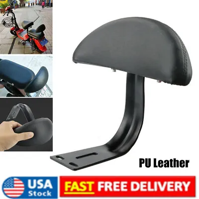 Universal Motorcycle E-bike Rear Backrest Passenger Seat Cushion Back Rest Pad • $26.99