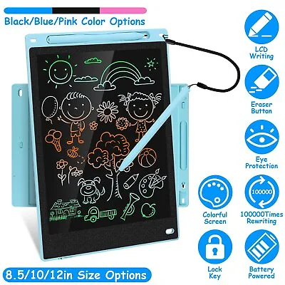 LCD Writing Tablet Kids Doodle Board Color Drawing Pad For Educational Learning • $10.63