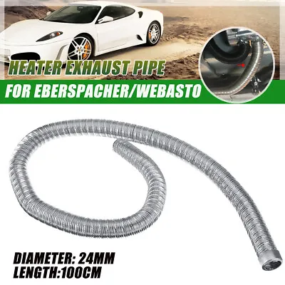 For Webasto Heater 24mm Stainless Steel Flexible Exhaust Pipe Dual Layer 100cm • $15.95