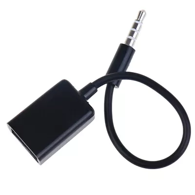 3.5mm Male AUX Audio Plug Jack To USB 2.0 Female Converter Cable Cord Car MP3 CW • $1.46