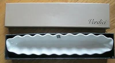 Verdici Design White Ceramic Olive Tray 11.5  Length • $10.97
