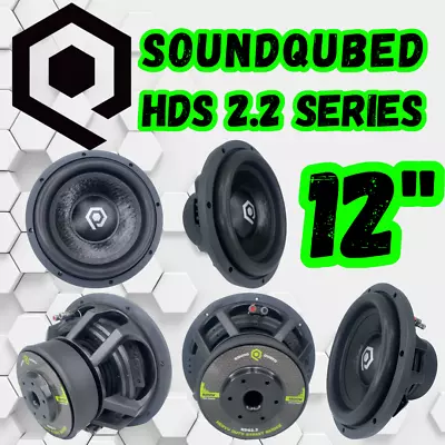 SoundQubed HDS2.2 Series 1200w Car Audio Subwoofer 12 Inch Dual 2 Ohm • $159.95