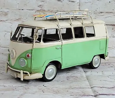 Vintage Hand Made VW 1966 Volkswagen Mini Bus Home/Office/Shop Decorative GIFT • $89.95