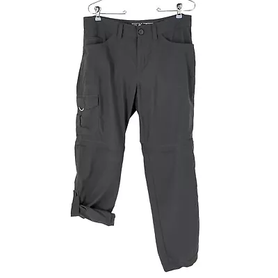 $24.99 • Buy Mountain Hardwear Size 12 Convertible Pants Gray Nylon Roll-Up Zip Off To Shorts