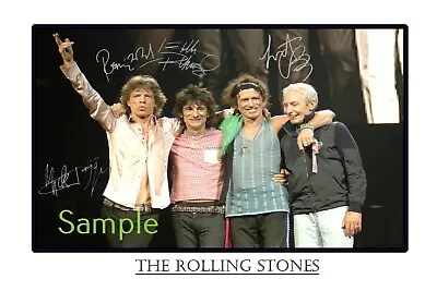 The Rolling Stones Large Signed 12x18 Inch Photograph Poster - Mick Jagger • $28.95
